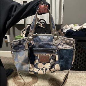 Coach poppy tote